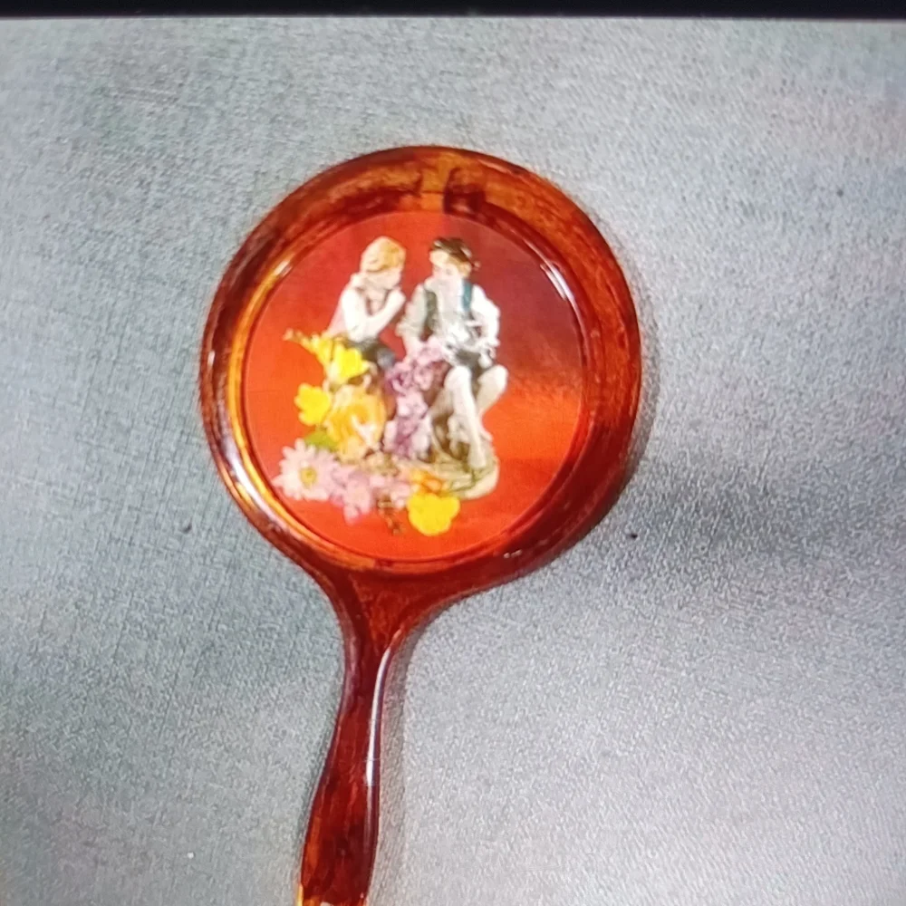 Vtg. Vanity hand mirror.